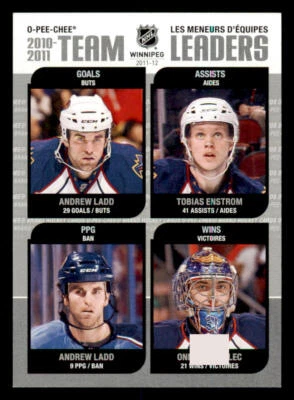 2011-12 OPC #TL2 Andrew Ladd/Tobias Enstrom/Andrew Ladd/Ondrej Pavelec - Image 1 of 2
