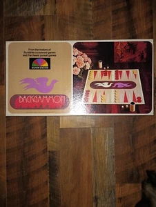 Vintage BACKGAMMON board game 1975 Selchow and Righter #85, complete. Preowned. - Picture 1 of 5