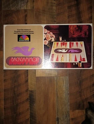 Vintage BACKGAMMON board game 1975 Selchow and Righter #85, complete. Preowned. - Image 1 of 4