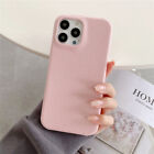 For iPhone 15 14 13 12 11 Pro Max Thin Soft Slim Case Cover Faux Leather Solid