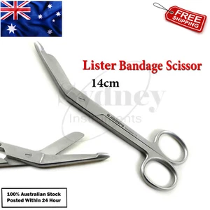 Lister Bandage Scissor Dressings Suture Tissue Surgical Stainless - Picture 1 of 4