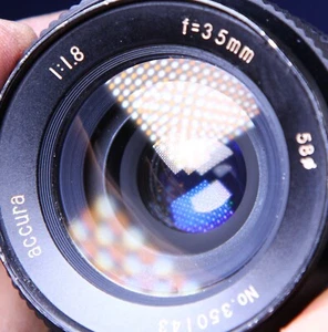 Accura 35MM F1.8 Formula By Mitake 35/1.8 RARE! FAST LENS Pentax M42 mount - Picture 1 of 16
