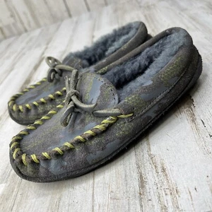 Zapatillas para niños LL Bean Wicked Good talla 10 gris amarillo mocasines zapatos para niños - Imagen 1 de 10