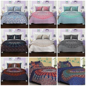Queen/King/Single Size Bedding Indian Mandala Duvet/Doona/Quilt Cover Set Throw - Picture 1 of 19