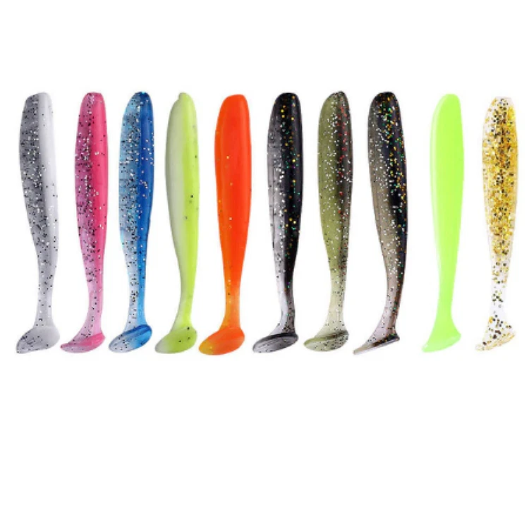 Gummifische Kunstköder 10 Stück Set Softbait Lures Hecht Zander Barsch Rapfen - Bild 1 von 1