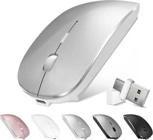 Bluetooth Wireless Mouse for MacBook Air Mac Pro Laptop Computer iPad Pad PC Opt - Picture 1 of 6