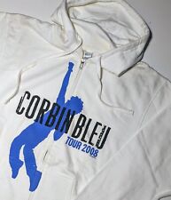 RARE 2008 Corbin Bleu 2008 Concert Tour Full Zip Hoodie Hooded Sweatshirt Size M