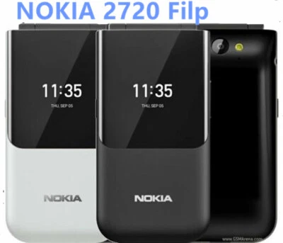 Original Nokia 2720 Flip (2019) 4G LTE Dual SIM KaiOS Unlocked phone NEW - Image 1 of 4