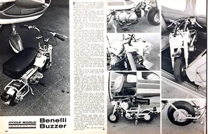 1968 Benelli Buzzer Mini-Bike Photo Review Print Article - Picture 1 of 1