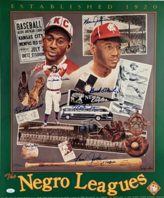 Monte Irvin, Buck O'Neil & More Limited  Ed Signed/Auto Negro League Photo JSA - Image 1 of 4