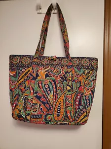 Vera Bradley LARGE Deluxe Travel Tote Carry On Overnight Bag EUC - Picture 1 of 8