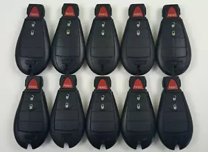 ORIGINAL LOT OF 10 JEEP CHEROKEE 14-21 KEY LESS ENTRY REMOTE OEM FOBIK ALARM FOB - Picture 1 of 12