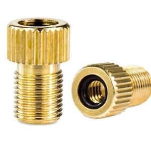Adapters Converter Brass Valve Pump Connector Bicycle Presta to Schrader Bike - Picture 1 of 4