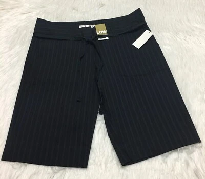 Pantalones Cortos Old Navy Elegante Cinturón Negro Blanco Rayas Cintura Baja Mujeres 10 Nuevos con Etiquetas Foto 1 de 4