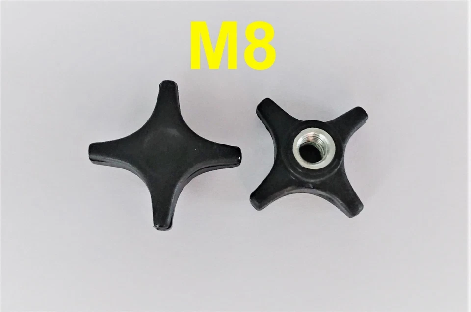 M8 Kreuzgriffmutter Sternmutter Kreuzgriff Klemmhebel Klemmmutter Neu - Bild 1 von 1