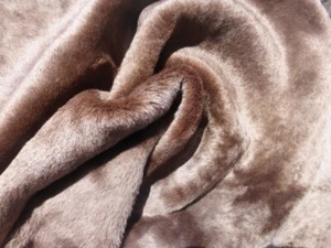 sheepskin leather hide Karakul Coffee Brown Ultrathin silky hair w/Smooth back - Picture 1 of 5