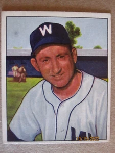 Tarjeta de béisbol Bowman 1950 #108 Washington Senators Rae Scarborough - Imagen 1 de 6