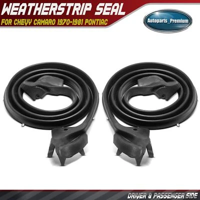 Vedação de porta esquerda e direita para Chevy Camaro 1970-1981 Pontiac Firebird - Imagem 1 de 4