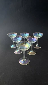 6 er Set Likörgläser Jugendstil irisierender Lüster Im Stil von BECK - Bild 1 von 8