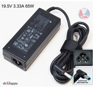 Lot of 3 HP 65W 3.33A 4.5mm*3.0 Blue Tip AC Adapter Power Charger Bulk Wnolesale - Picture 1 of 7