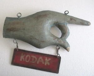 Kodak hand direction sign - Picture 1 of 9
