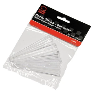Transparent Triangular Party Food & Drink 3.5" Appetizer Picks, Clear, 40 Pack - Picture 1 of 1