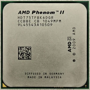AMD Phenom II X6 1075T CPU Six-Core 3.0GHz 6M 667 MHz 125W Socket AM3 Processor - Picture 1 of 2