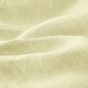Yellow Pure Linen soft washed by the yard for sewing, 100% linen fabric prewash - Picture 1 of 4