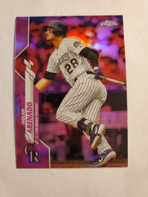 2020 Topps Chrome - Nolan Arenado #174 Pink Refractor - Image 1 of 2