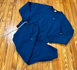 Nike Solo Swoosh Heavyweight Nike Lab Men’s XL Sweatsuit Set Dark Teal - Picture 1 of 5