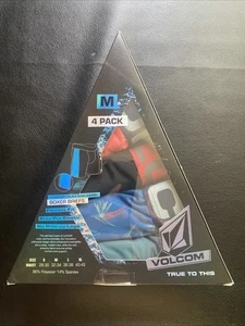 Volcom High-Performance Printed Boxer Briefs - 4-Pack Size M Multicolor - Picture 1 of 8