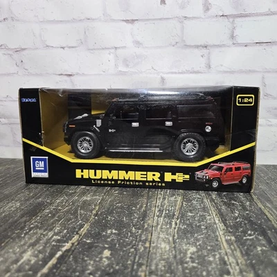 BRAHA License Friction Series Hummer H2 1:24 Scale Plastic Car (BLACK) - Image 1 of 4