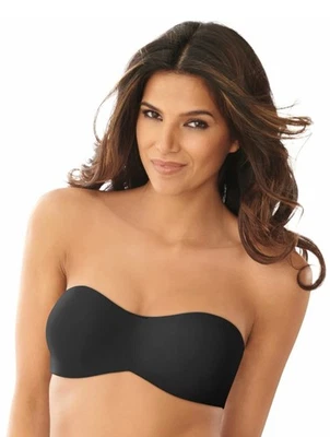 Lilyette Convertible Strapless Minimizer Bra Womens 38DD 38E Black Anti Slip NWT - Image 1 of 4