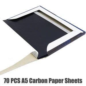 70PCS Blätter Kohlepapier DIN A5 Pauspapier Durchschreibepapier Schreibmaschine - Bild 1 von 10