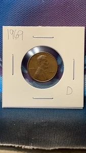 1969 D Lincoln Memorial Penny Floating Roofs and NO "FG" - Picture 1 of 6