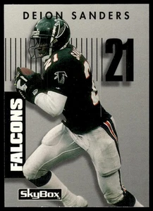 1992 SkyBox Prime Time #00B Deion Sanders Previews Atlanta Falcons NM+ - Bild 1 von 2