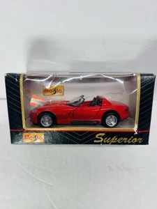 Vintage 1996 Maisto 1:32 Scale Dodge Viper RT/10 Sports Car, Red, Motorized Used - Picture 1 of 4