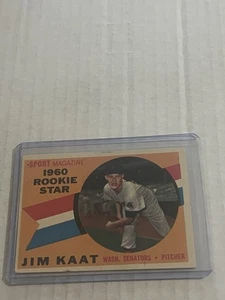 1960 Topps Baseball Jim Kaat RC Rookie Star #136 Senators - Picture 1 of 2