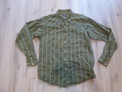 Vtg Patagonia Pearl Snap Long Sleeve Organic Cotton Shirt Mens M Western Cowboy - Image 1 of 4