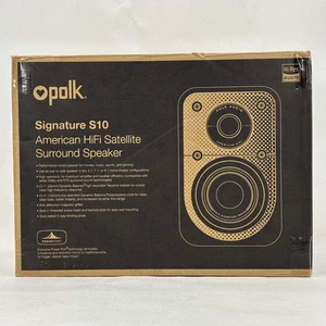 New Polk Audio SIGNATURE S10 American HiFi Satellite Surround Speaker Washed Bla - Picture 1 of 6