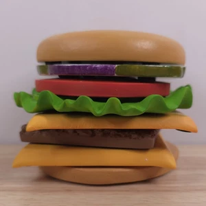 Juego de posavasos promocionales Wendy's cerámica hamburguesa con queso Dave's individual con queso extra - Imagen 1 de 17