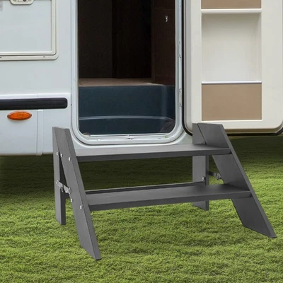 68.5*66*42cm Foldable Step Stool, 2 Step Folding RV Step Ladder, RV Step Stool - Image 1 of 4