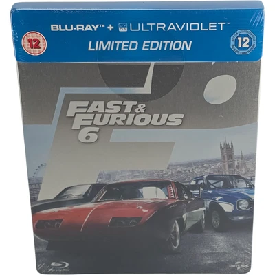 Fast & Furious 6 Blu-ray SteelBook Limitierte Edition Zavvi 2013 Region Frei - Bild 1 von 4