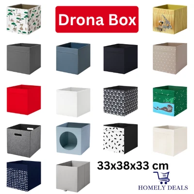 NEW IKEA DRONA Storage Boxes Fits KALLAX Toy Magazine & Shelf Organiser 33x38cm - Image 1 of 2