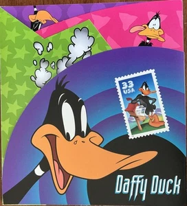 Carpeta de recuerdo USPS 3306 Pato Lucas .33 con tarjeta FDC  - Imagen 1 de 6