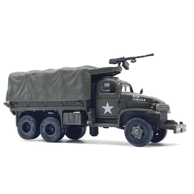New 1/72 WWII US Army GMC CCKW 353 Truck Simulation Military Model Toy For Kid - Image 1 of 4
