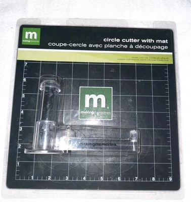 NEW Making Memories Circle Cutter Deluxe with Mat Scrapbooking Crafts Crazy - Image 1 of 2