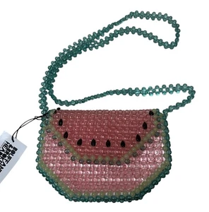 Bouffants & Broken Hearts by Kendra Dandy Umhängetasche Perlen Wassermelone NEU - Bild 1 von 11