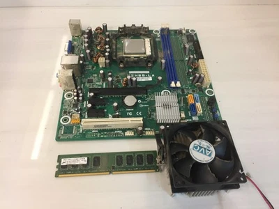 ASUS M2N68-LA Motherboard Bundle AMD Athlon II 170u CPU 2GB DDR2 RAM, Heatsink - Image 1 of 4