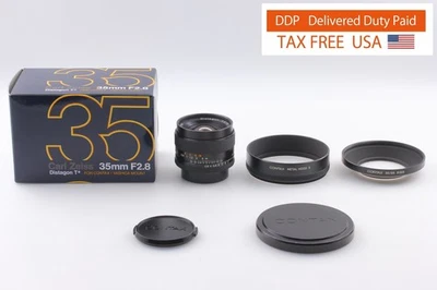 【MINT w/ Hood】CONTAX Carl Zeiss Distagon T* 35mm f2.8 MMJ MF Lens C/Y From JAPAN - Image 1 of 4